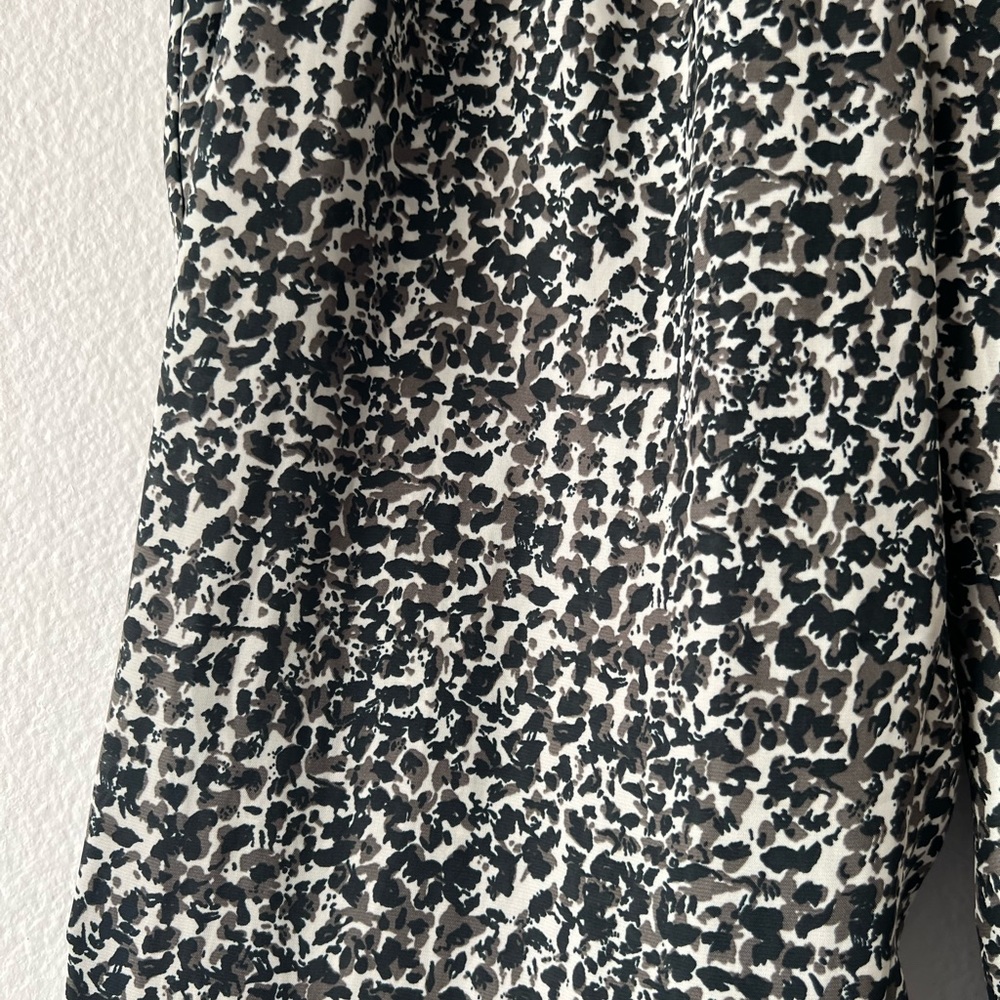 Zara Basic Animal Print Dot Jogger Pants - Picture 3 of 6
